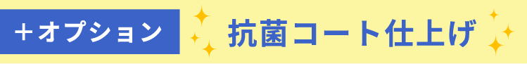 オプション:抗菌コート仕上げ